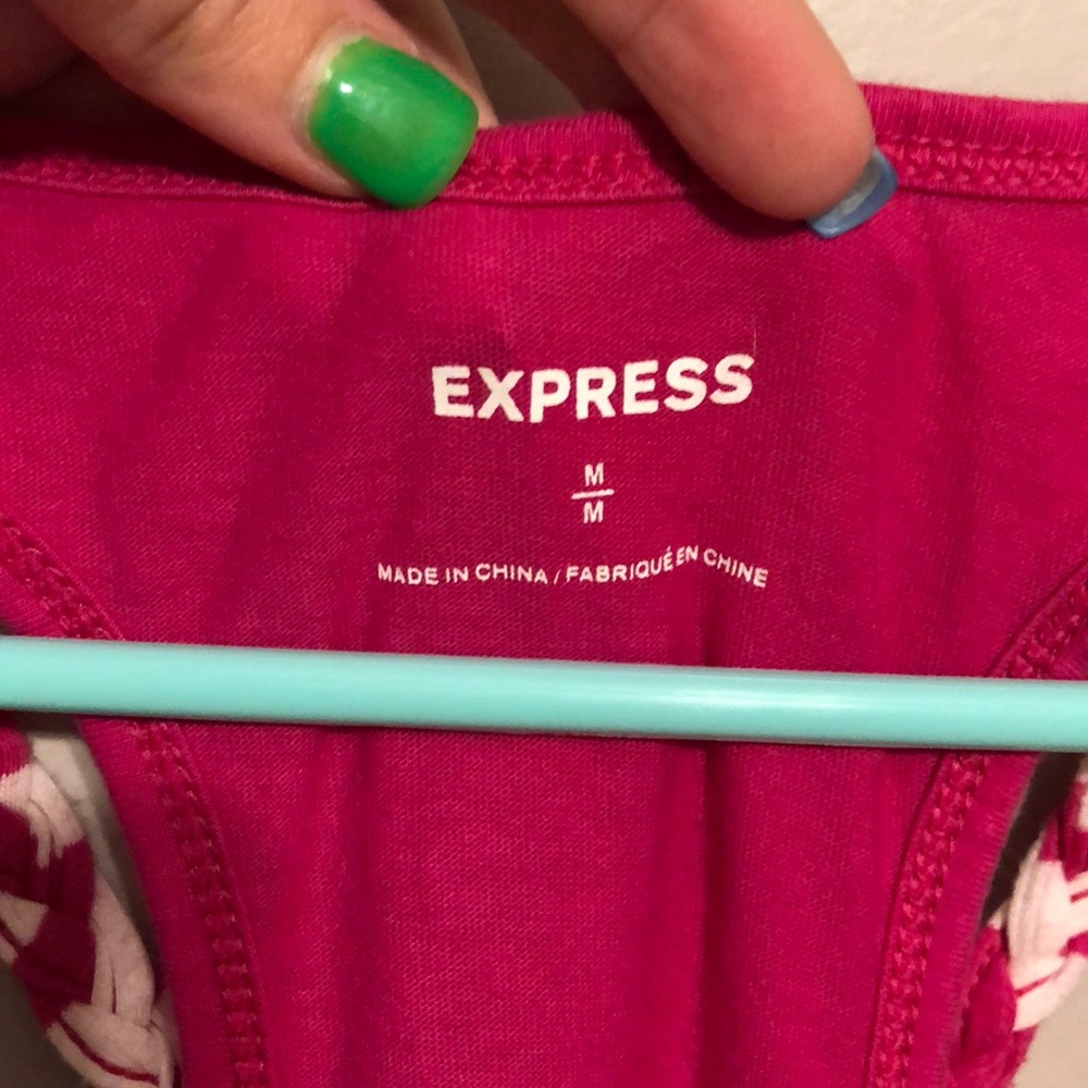 NWOT Striped Racer back Top - Picture 3 of 3